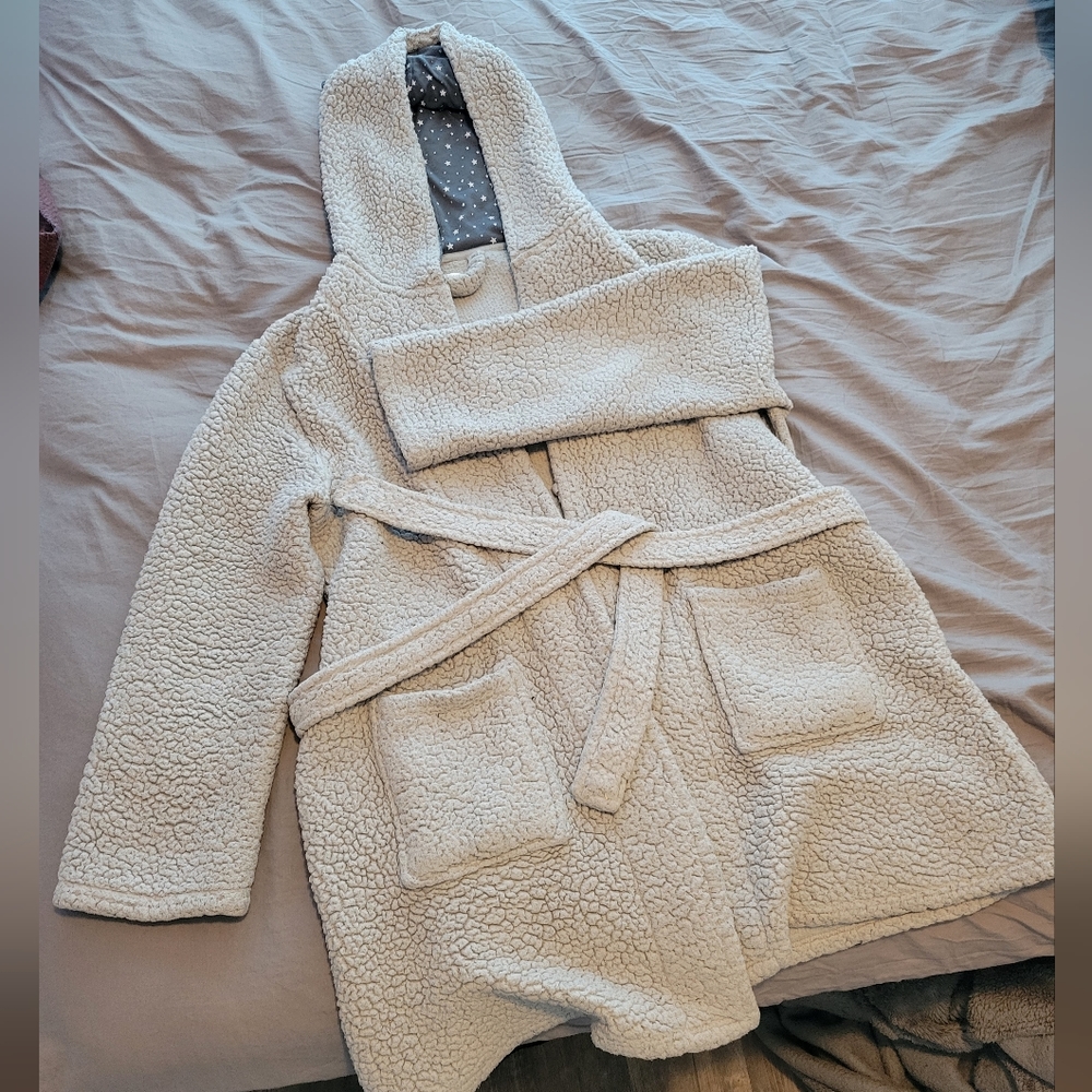 Sheep ears fluffy bathrobe